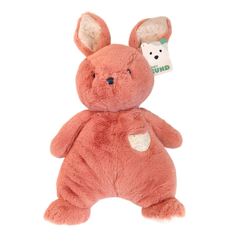 NWT BABY GUND Oh So Snuggly Bunny 12.5” Plush Toy in Dusty Rose